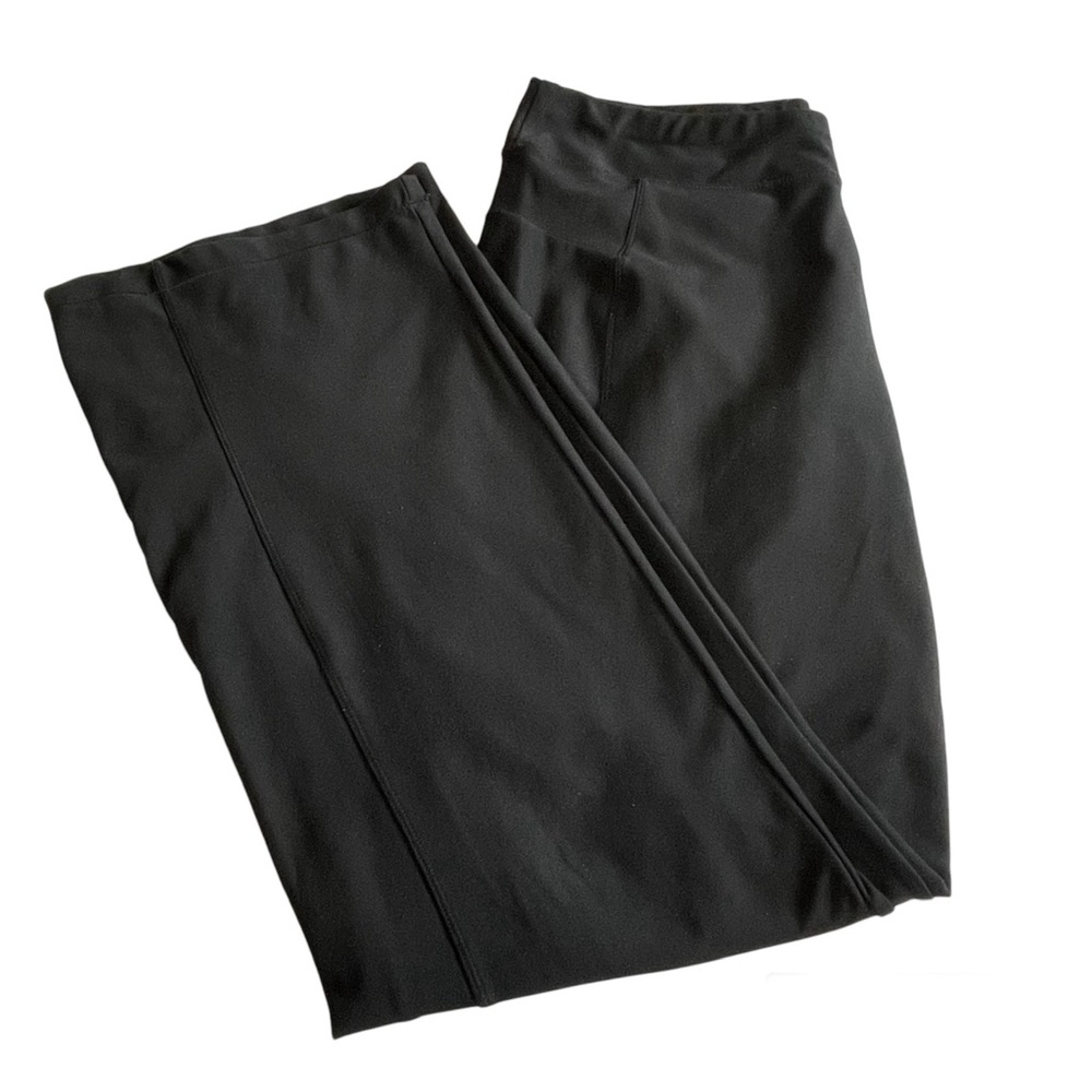L.L.Bean Women’s Wide Leg  Black Athletic Pants - Size Medium